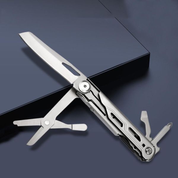 Messen Creative Folding Knife Multitool 440 in acciaio da campeggio da tasca da campeggio jackknife forbici multifunzionali Sopruzzi EDC di sopravvivenza esterna