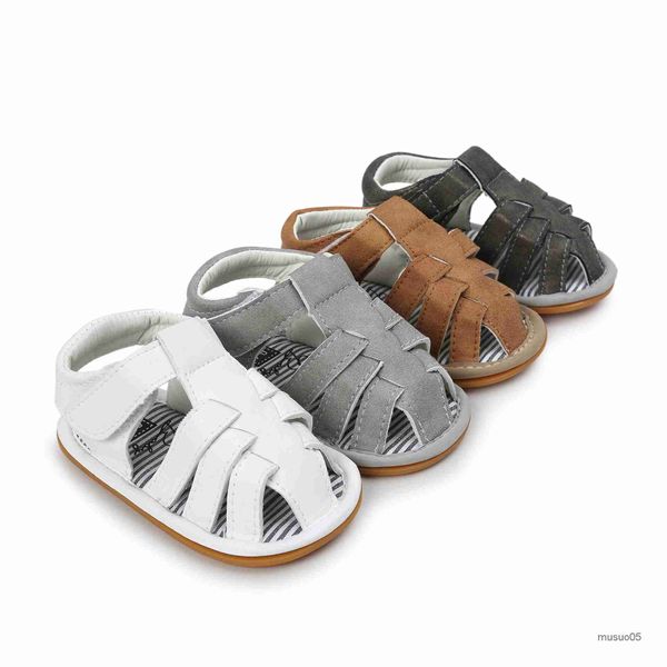 Sandalet Yeni Bebek Bebek Kız Kız Toddler Flats Yaz Sandal Çiçek Yumuşak Kauçuk taban Anti-kayma Beşik Ayakkabılar İlk Walker