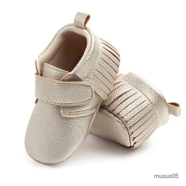 Athletic ao ar livre mudamente maply recém -nascido menina princesa macia sola de couro de fivela sólida tira com sapatos de bebê