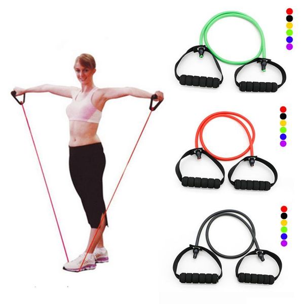 Widerstandsbänder Yoga Pull Rope Fitnessübungen Latex Tubes Band Stretch Training Home Gyms Workout Elastic Expande