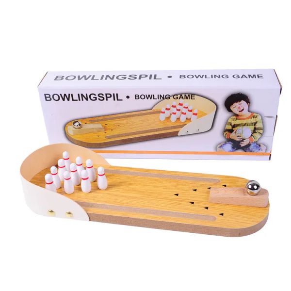 mini gioco da tavolo da bowling per bambini, giochi da tavolo sportivi, giocattoli di intelligenza per bambini, giocattoli divertenti per l'interazione tra genitori e figli