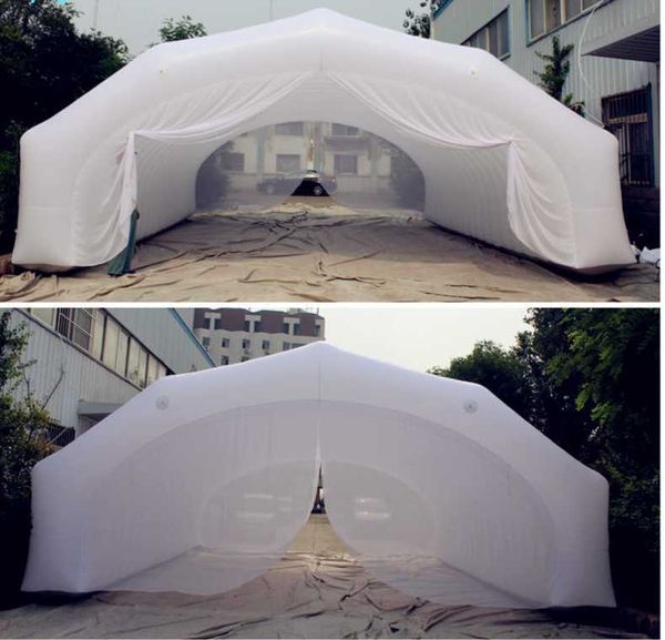 8m (l) x5m (w) x3,5m (h) externo/ interno inflável por túnel de tenda de tenda inflável com cortina para adiantamento e exposição