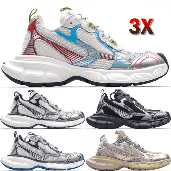 Top 3x Sneaker Men Women Casual Scarpe Classic Designer White Multicolor Black Blue Blue Blue Beige Outdoor Sports Sneakers Sneakers Tage 36-45