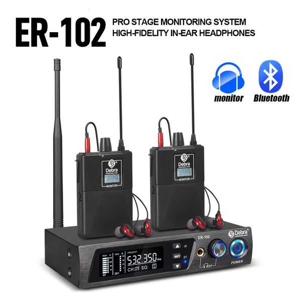 Другая электроника Debra ER 102 Singal Channel UHF в беспроводной системе с несколькими передатчиками для небольших концертов и домашнего кинотеатра 230503