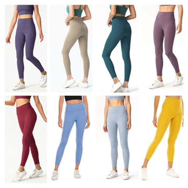 Alinhe o yoga feminino apertado de altura da cintura alta para mulheres treinamento respirável feminino Tights sem costura academia de ginástica de ginástica hotsale novo