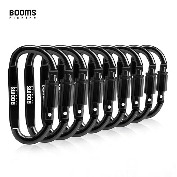 5 PCSCARABINERS BOOMS Pesca 1/9pcs Sobrevivência D-ring-ring CLIP DE FURCA PARA FURCA VIONHA DE VIANÇA DE ALUMINA AALLOY Aalloy Karabiner Equipamento de acampamento P230420