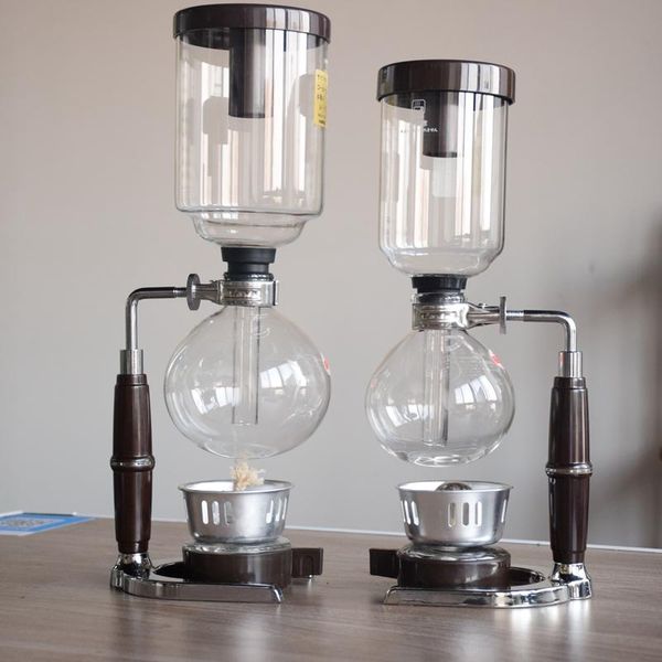 Araçlar Sifon Kahve Makinesi Japon Stil Sifon Pot Dayanıklı Cam Demleme Kahve Makinesi 2/3/5Cups TCA2/3/5