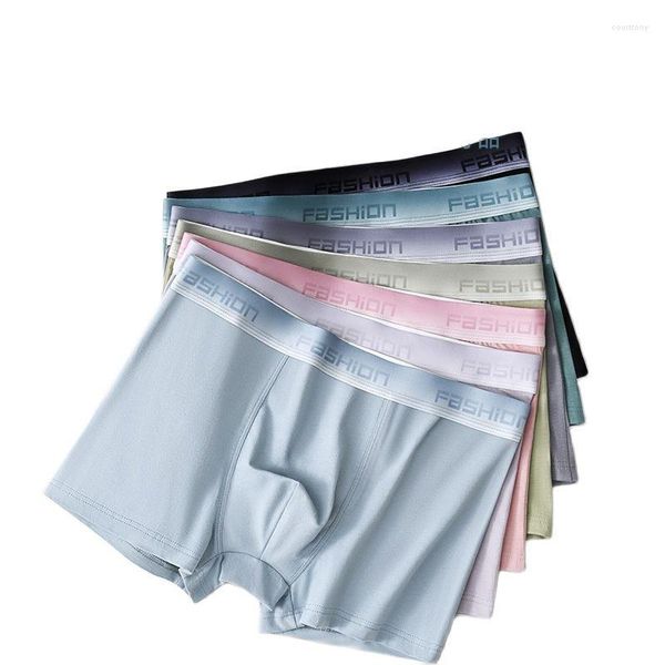 Unterhose 2 Stücke Männer Boxershorts Unterwäsche Antibakterielle Boxershorts Cueca Männliche Höschen Modewäsche L-4XL