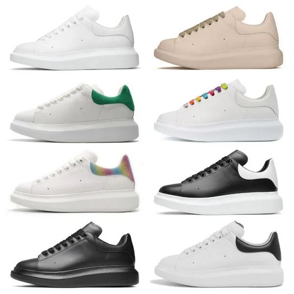 designer bianco Scarpe nere classiche in pelle scamosciata velluto donna scarpe da donna piattaforma oversize sneaker White Rainbow uomo espadrillas da uomo sneakers suola piatta