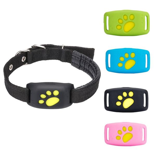Rastreadores Pet Tracker GPS Inteligente Antifall Pet Locator Dog / Cat Collar Carregamento USB resistente à água