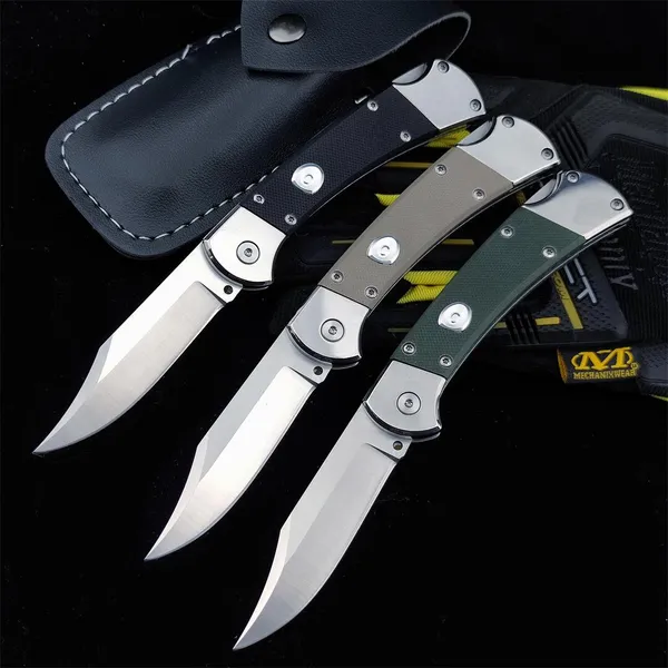 ABD Tarzı Klasik 110/112 7.32 inç Yan Godfather Stiletto bıçak G10 kolu BK110 Otomatik EDC Taktik Oto cep bıçakları