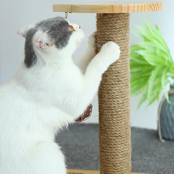 Scratchers 50 m Katzenkratzseil, Ersatz für Katzenbaum, Kratzspielzeug, natürliches Jute-Sisal-Seil, Katzen schärfen Krallen, Kratzen, Schreibtischbeine, Bindung