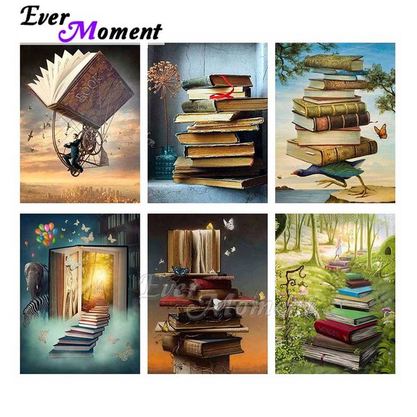 Стич Ever Momen Momen Diamond Painting Books 5D смола полная квадратная буровая краска от Diamond Emelcodery Home Wall Art Coremer Asf2146