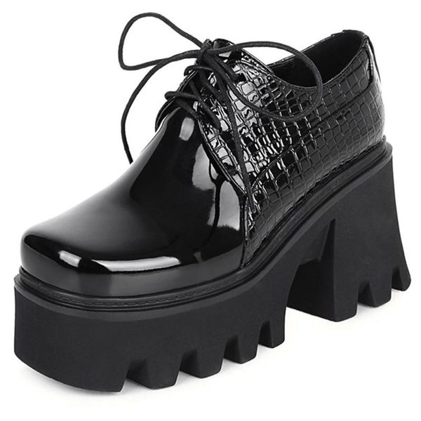 Scarpe eleganti Marca Design brutto Vendita Piattaforma Tacchi larghi Décolleté casual Tempo libero Moda Stile gotico cool Cosplay Donna