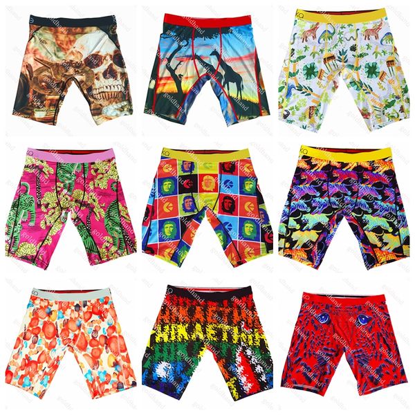 23 Designer New Mens Boxers Marca de moda Cuidado Tide Skateboard Hiphop Shorts respiráveis ​​homens Sexy Cool Underwear