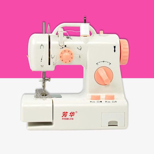 Macchine Mini macchina da cucire elettrica con accessori per macchine da cucire Strumento per tessuti senza fili regolabile per punto cucito automatico