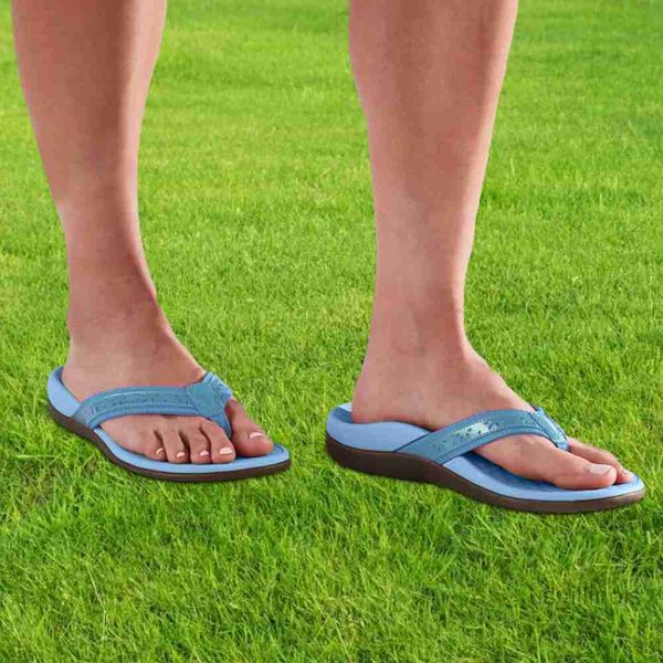 Elbise Ayakkabı Kadın Aliza Toe -Post Sandal - Gizli Ortotik Kemer Desteği İç Mekan Katı Ayakkabıları ile Günlük Sandaletler