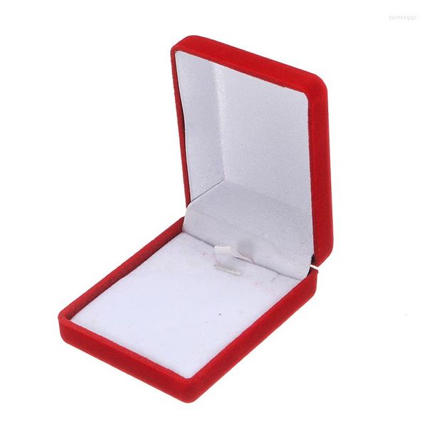 Schmuckbeutel Mode Red Box Ring Ohrring Halter Vitrine Werkzeug Samt Hochzeit Verpackung Display Großhandel Zubehör