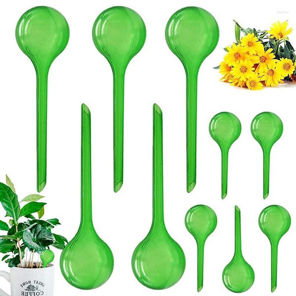 Attrezzature per l'irrigazione 1/12PCS Lampadine per piante automatiche Globi automatici Palline di plastica Dispositivo per piante da appartamento per acqua da giardino Sistema di irrigazione a goccia