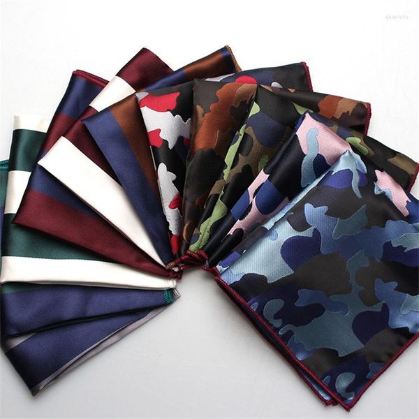 Ternos masculinos 18 Vintage Slim Fit Fit Fit Lenkerchief Square Square