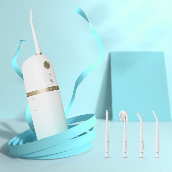 Outros higiene oral irrigador oral irrigador portátil Ultrassonic Water Dental Limpador de dente de dente de dente de água 200 ml FLOSSOR DE ÁGUA PARA CASA E VIAGEM 230503