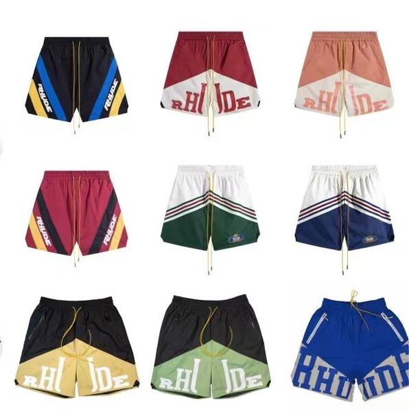 Designer Men Womens Beach Pants Combat Sports Jogging Rhude Shorts Mens Lunghezza del ginocchio Lettere Casual Street Street Asia Size S-XL151