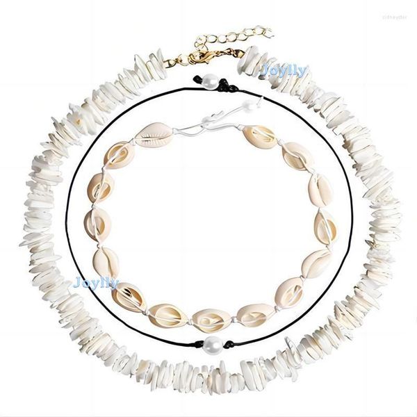 Halsband Natürliche Kauri-Muschel-Halskette für Frauen, handgefertigt, gewebt, Muschel-Armband, verstellbar, Sommer, Modeschmuck, Geschenk, Großhandel