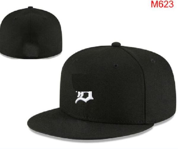 2023 Мужские бейсбольные шляпы Sox SD Classic Red Black Color Hip Hop Detroit Sport Полный закрытый дизайн -шап