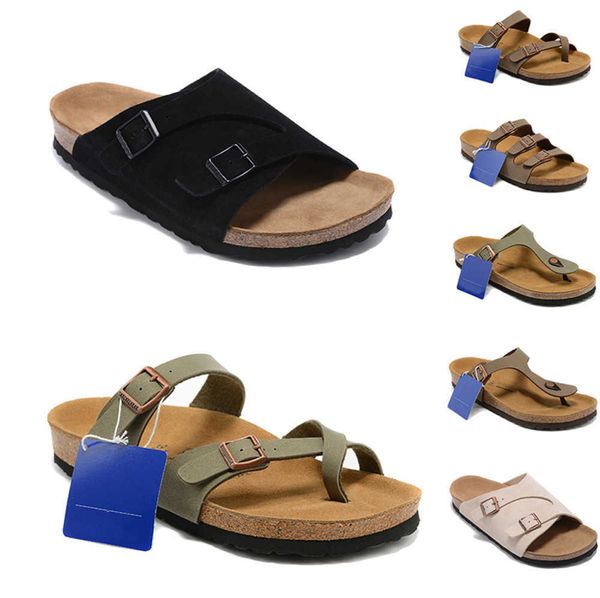 Sandalet Tory Tasarımcı Kadınlar Erkek Yağ Balmumu Cilt Deri Sandal Birk Sandale Flip Flops Tons Terlik Kadın Erkek Katiller Yaz Plajı Ayakkabıları Tıkık Hareketi Akım 68ess