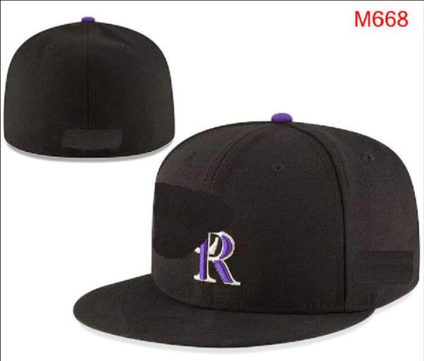 2023 Hats de beisebol masculino Sox La CR Classic Red Black Color Hip Hop Hip Colorado Sport completo Caps Caps Chapeau 05 Stitch Heart 