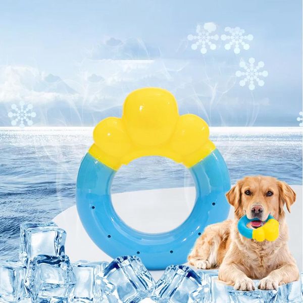 Игрушки для собак, охлаждающая жевательная игрушка для лета, аксессуары для домашних животных, замороженные моляры, наполненные водой, игрушки для собак, устойчивые к укусам, искусственное мороженое