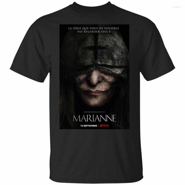 Camisetas masculinas Marianne (2023) TV Black Navy T-shirt S-3xl Sorto camiseta camiseta