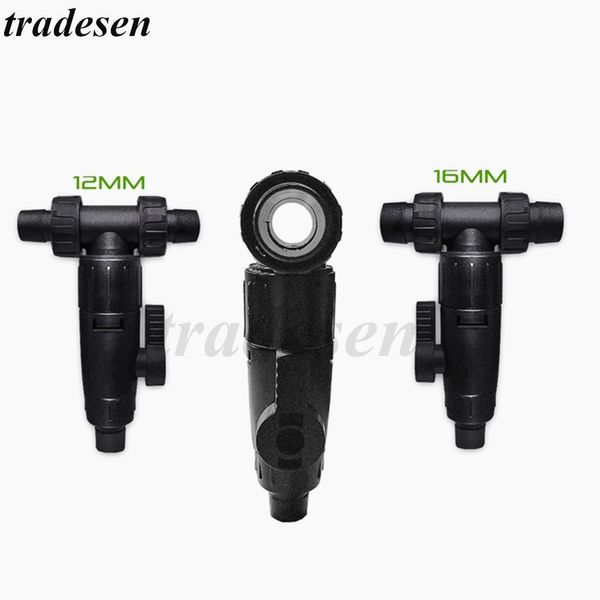 Parti 1 Pz 12/16mm Tubo Valvola A Sgancio Rapido Filtro Secchio Tee Adattatore Raccordi Per Tubi di Acqua Per Acquario FAI DA TE Kit sistema Fish Tank