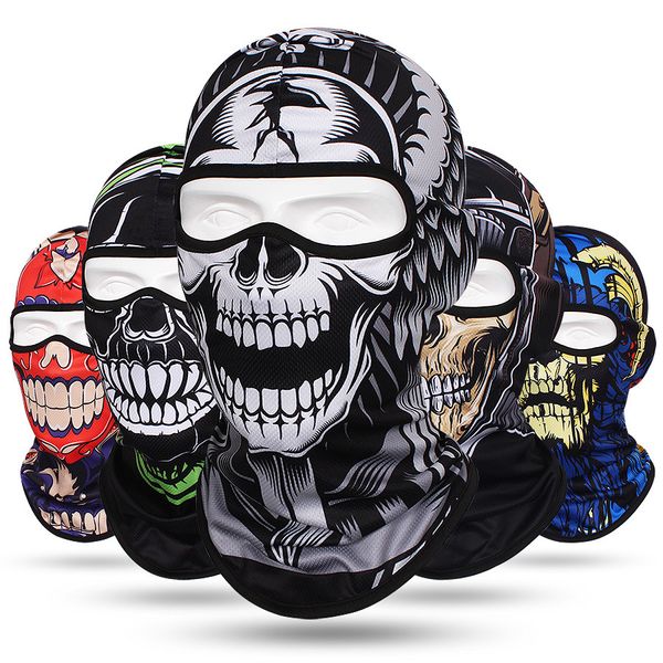 Totenkopf Herren Balaclava Skimaske Radfahren Caps Masken Snowboard Gesichtsbedeckung Motorrad Fahrradhelm Kapuze Bandana Schal Atmungsaktiv Winddicht