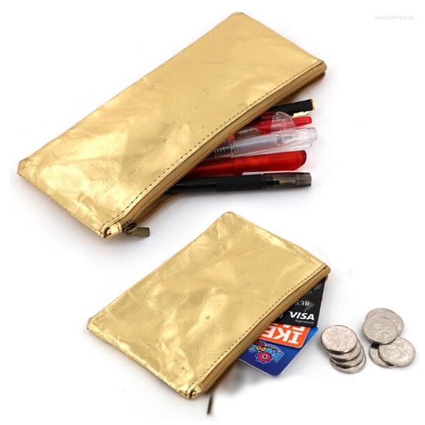 Conclusão de lápis de ouro material escolar de artigos de papelaria Bolsas com zíper Golden Box Paper Kraft Natural Washable ECO