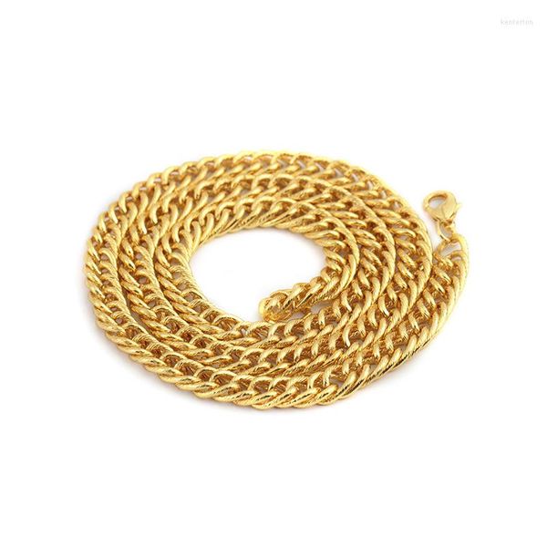 Pulseiras de link de 8 mm de largura 24 polegadas de hip hop redondo colares de corrente cubana de miami para homens jóias de jóias de jóias de cor prata colorida preta gota preta gota