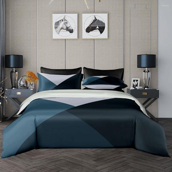 Conjuntos de cama Conjunto de tampa de edredão no estilo minimalista nórdico
