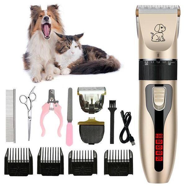 Aparadores de barbear para cães, cortador elétrico de pelos de animais de estimação, gato, barbear, pele de cachorro, profissional, cortador de cabelo elétrico, ferramentas de aparar