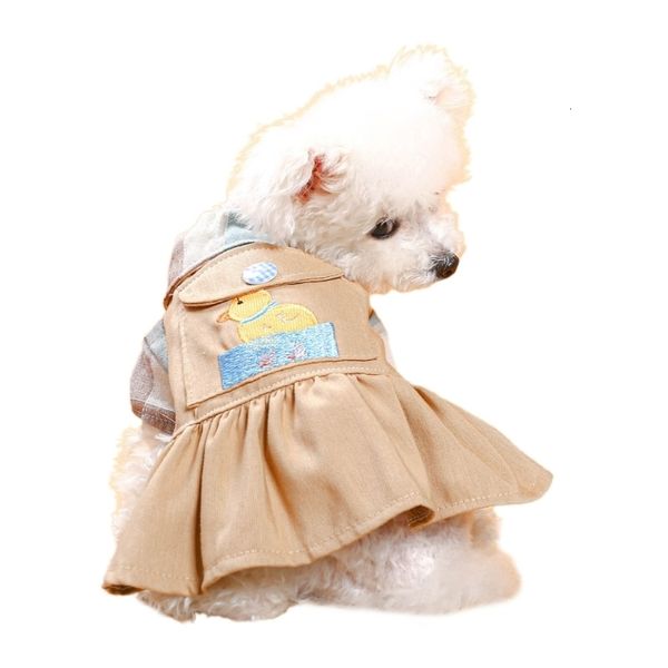 Vestido de cachorro k5dc cã roupa vestido de gato roupas de pato fofas roupas pequenas roupas de animais pequenas 230504