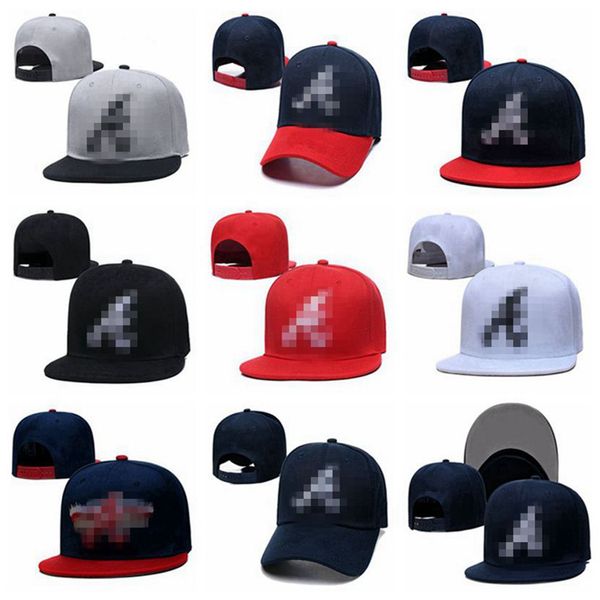 Braves – A Letter Snapback-Hüte, Hip Hop, verstellbare Kappe, Baseballkappen, Toca Bone, für Männer und Frauen