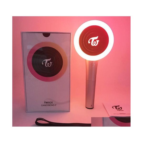 Altre elettroniche Twice Official Candy Bong Z Ver.2 Glow Stick Aid Light con Bluetooth Lampada da concerto Decorazione per feste Drop Delivery Dhdvy