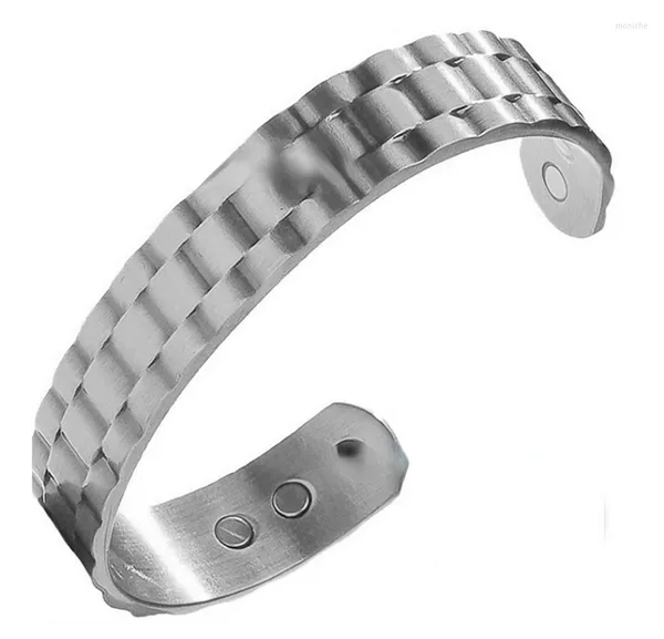 Armreif aus reinem Kupfer für Männer und Frauen, verstellbare breite Manschettenarmbänder, Vintage-Energie, magnetischer Schmuck