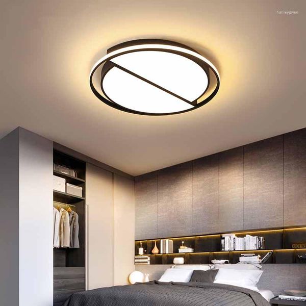 Plafoniere Rotonde Per Camera Da Letto Soggiorno Sala Studio Arredamento Moderno Copertura Plafond Lampada Casa Luce A Led Cucina