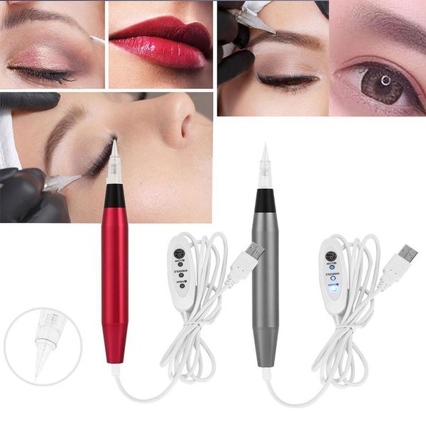 Tattoo Machine multifuncional de arremesso completo MTS Permanente Eyeliner Eyeliner Lips S Microblading Pen Acessório 230503