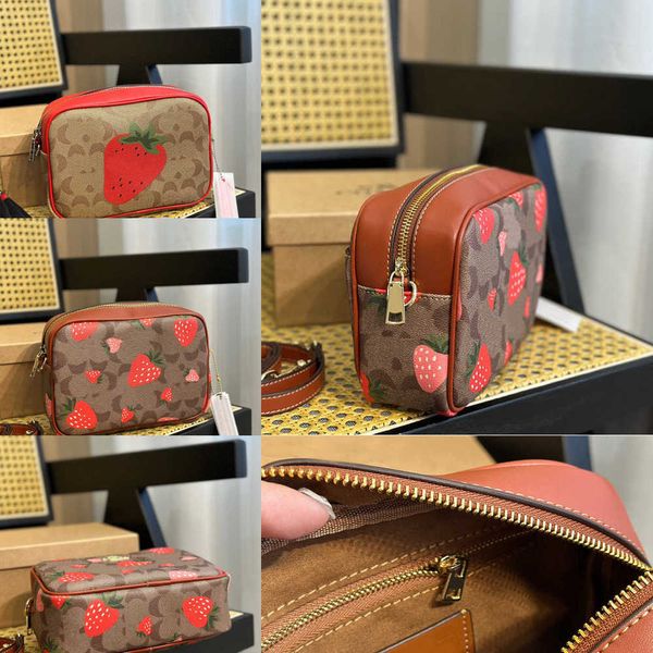 Nuove borse da sera a spalla L'istantanea Piccola fotocamera Stile Borse firmate in pelle Borsa a mano marrone Chiusura con zip superiore Borsa a tracolla da donna