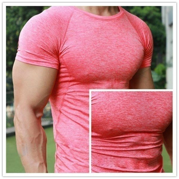 Herren T-Shirts Herren Quick Dry Fitness T-Shirts Outdoor Sport Laufen Klettern Kurze Ärmel Strumpfhosen Bodybuilding Tops Gym Train Compression T-Shirts 230503