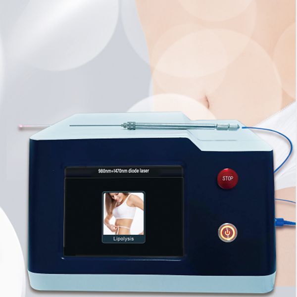 Компания красоты 980 1470 нм варикозное лазерная медицинская пластическая хирургия Лазерная машина эндолифт липосакции