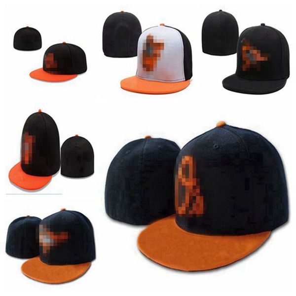 Orioles-OA Brief Baseballmützen Großhandel Männer Hiphop Street Frauen Gorras Casquette Full Closed Fitted Hats