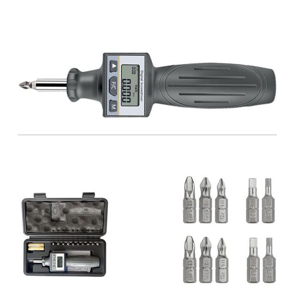 Schroevendraaier 11 pçs conjunto de bits chave de fenda digital ajustável cabeça torque conjunto alta presicion chave de fenda ferramentas manuais