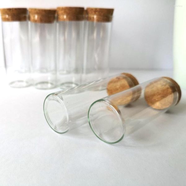 10 Pz/lotto 30x80mm 40 ml Bottiglie di Desiderio Barattoli di Stoccaggio Provette di Vetro Con Tappi di Sughero Contenitori di Bottiglia Fiale Per laboratorio o FAI DA TE